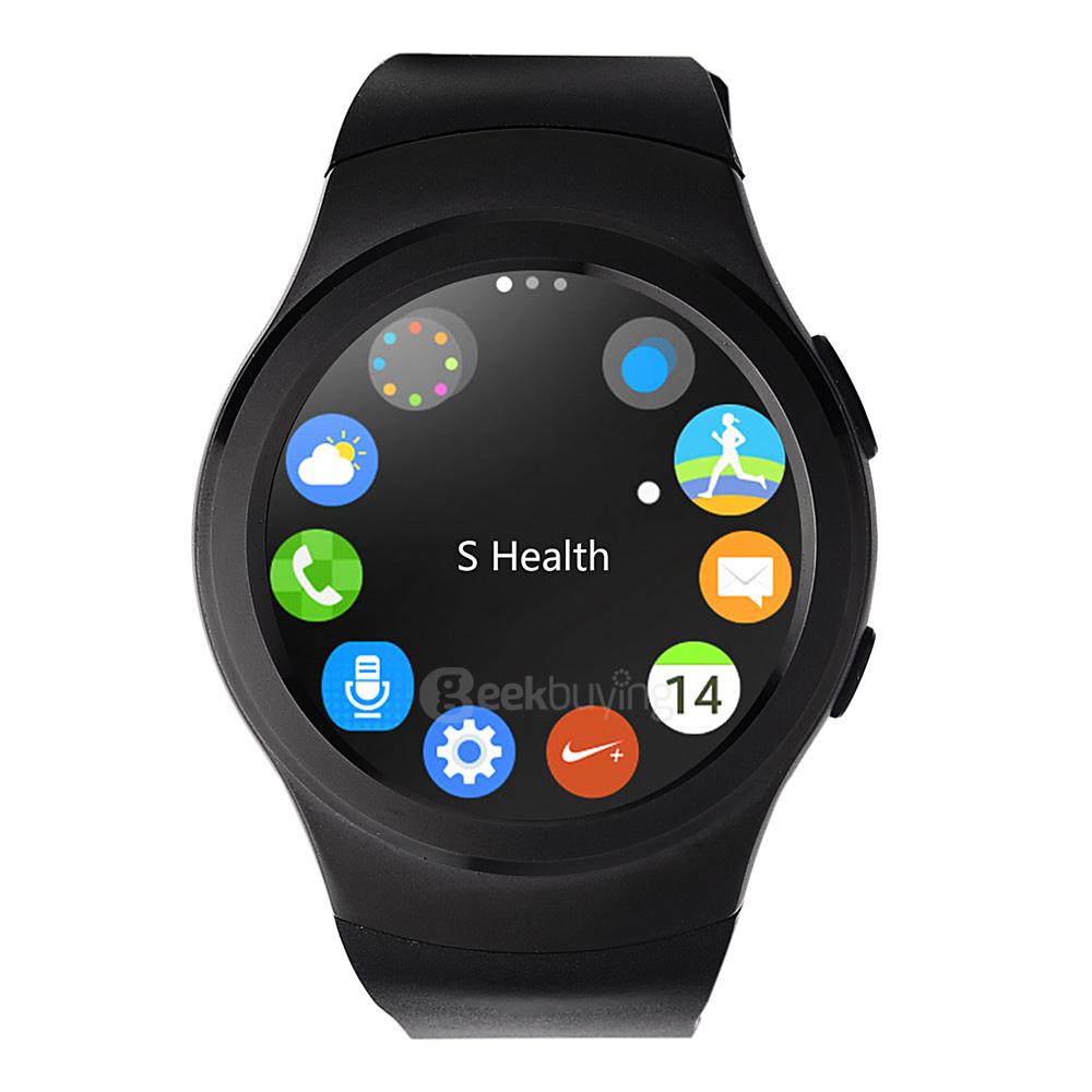 NO.1 G3 Bluetooth 4.0 Smart Watch Phone MTK2502 SIM GPRS Smartwatch Heart Rate Monitor Fitness Tracker Voice Chat Call SMS Reminder - Silver