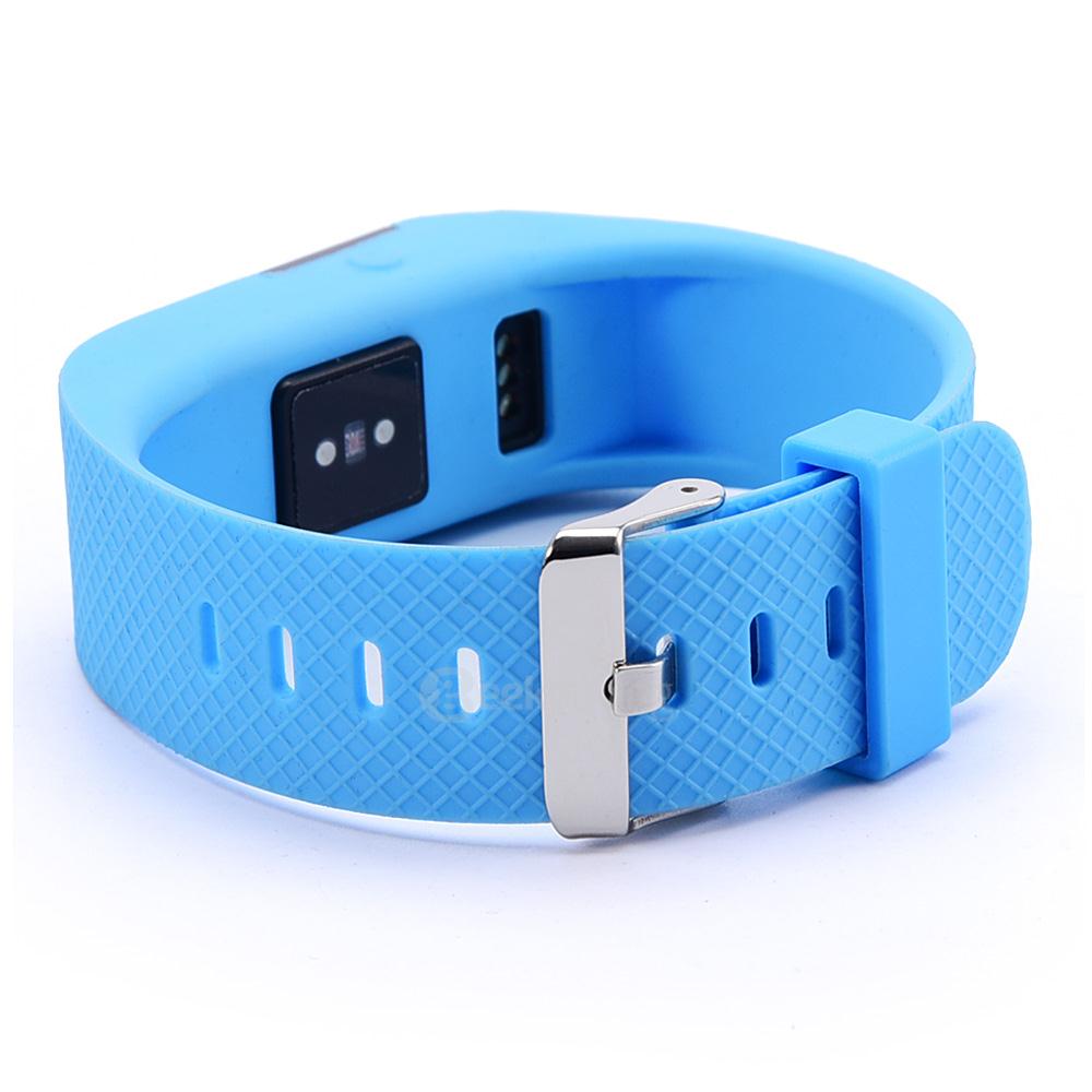 TW64S Bluetooth 4.0 Smart Bracelet IP67 Heart Rate Monitor Sports Wristband Fitness Tracker for Android iOS - Light Blue