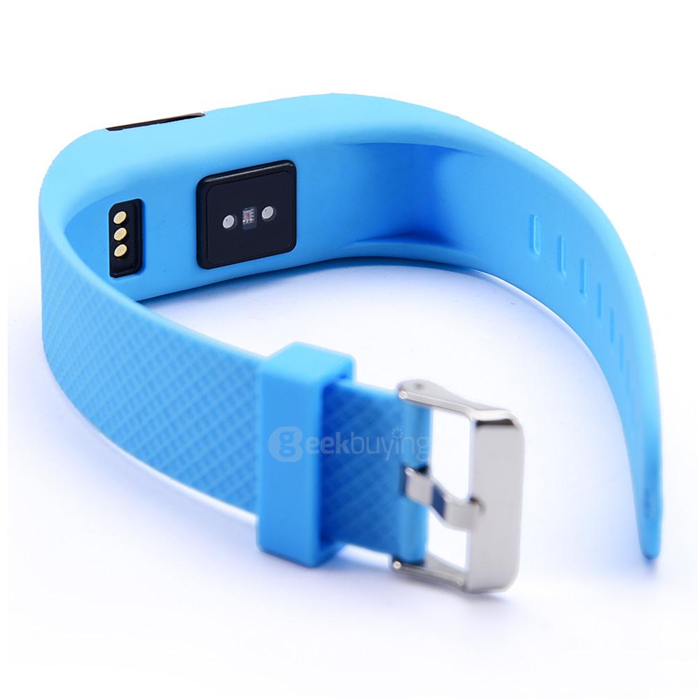 TW64S Bluetooth 4.0 Smart Bracelet IP67 Heart Rate Monitor Sports Wristband Fitness Tracker for Android iOS - Light Blue