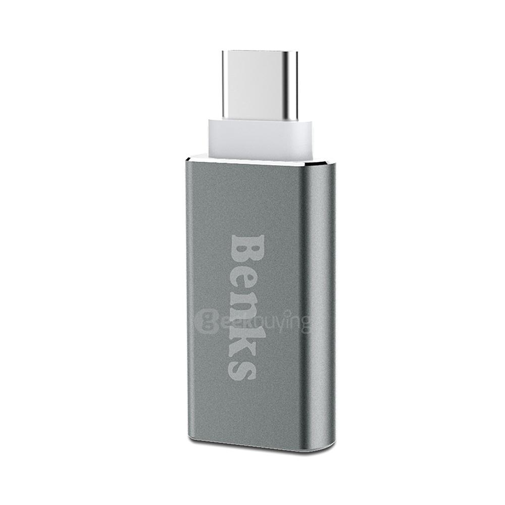 Benks Type-C Adapter to USB3.0 Adapter Suitable for MacBook / LeTV 1 Pro - Grey
