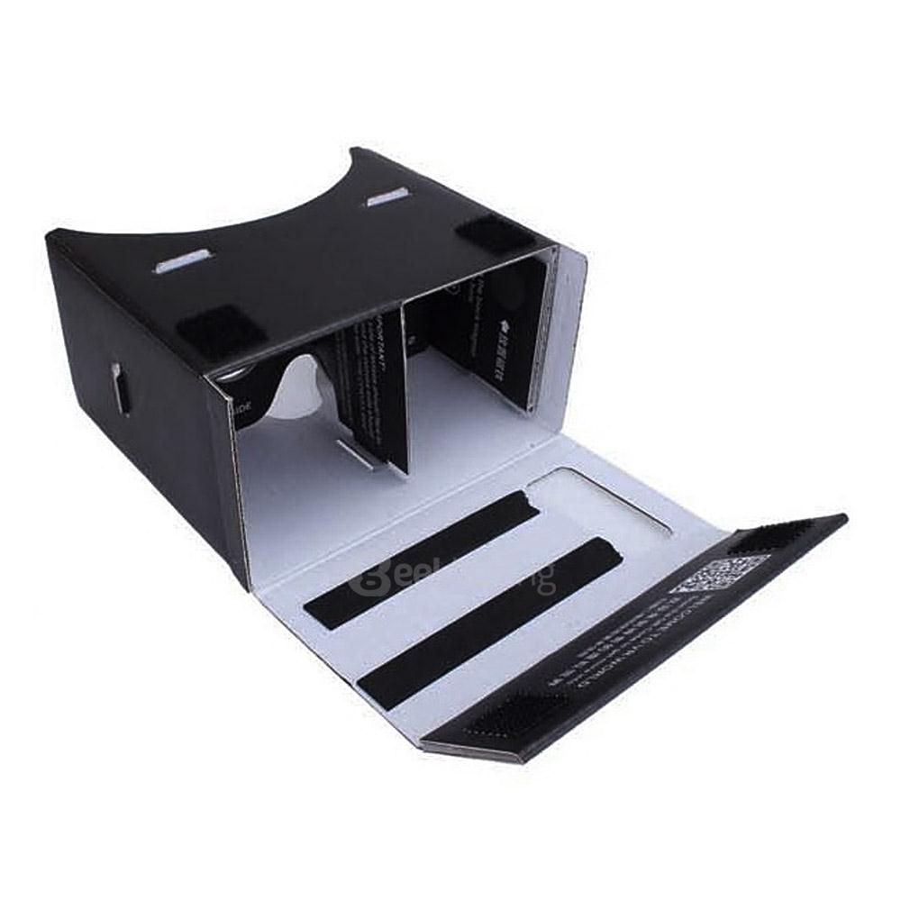 iBlue L099 DIY 3D VR Cardboard 3D VR Virtual Reality Headset Private Theater w/ Magnetic Sensor FOV60 for 4 -7 inch Smartphones