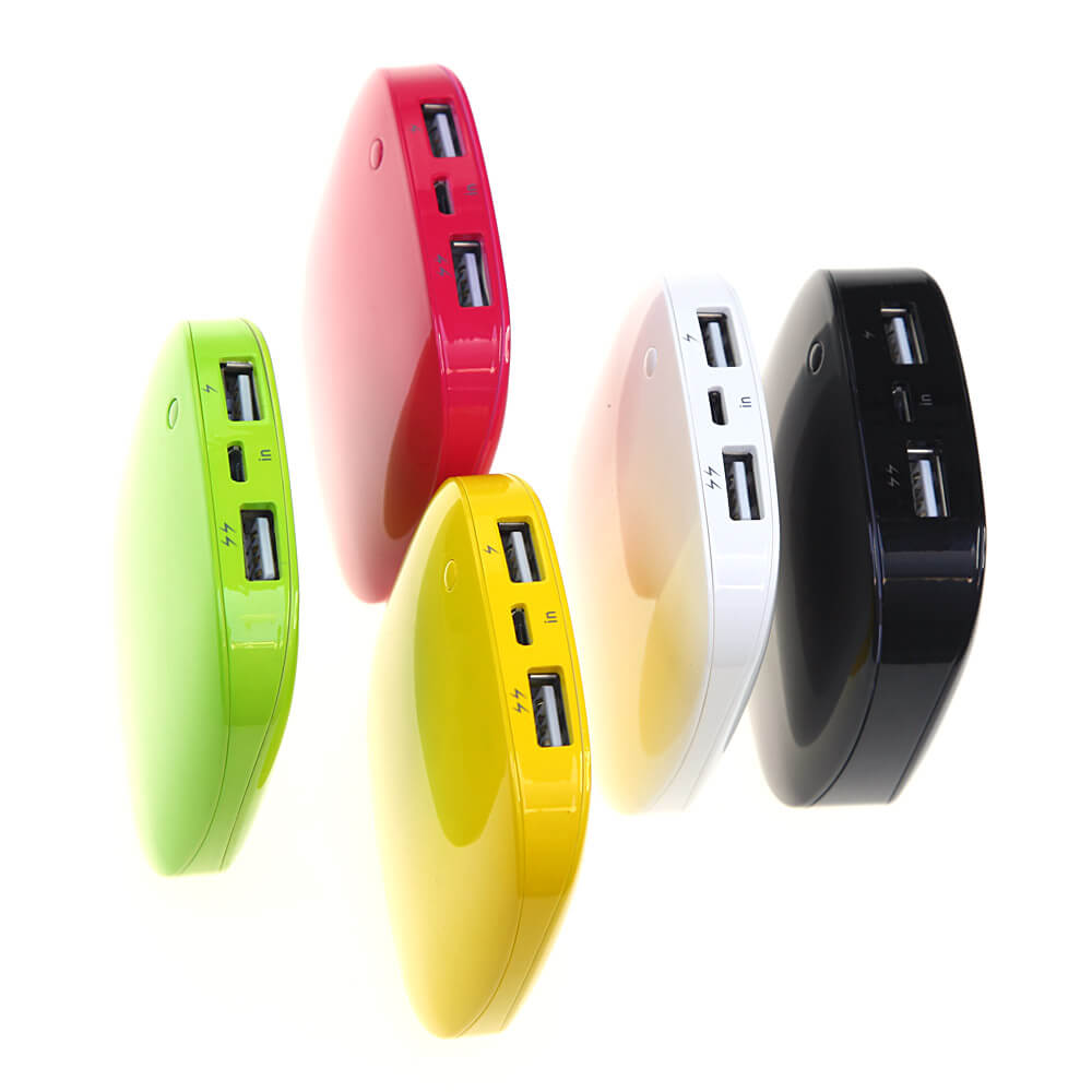 Lepow Colorful Moonstone 6000mAh Smart Power Bank Portable External Battery for Universal Mobile Phones - White