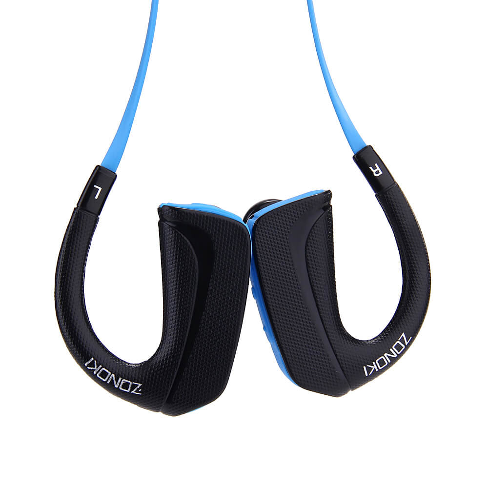 Zonoki B198 Wireless Bluetooth Stereo Headphone Sport Music BT4.0 Headset with MIC - Sky Blue