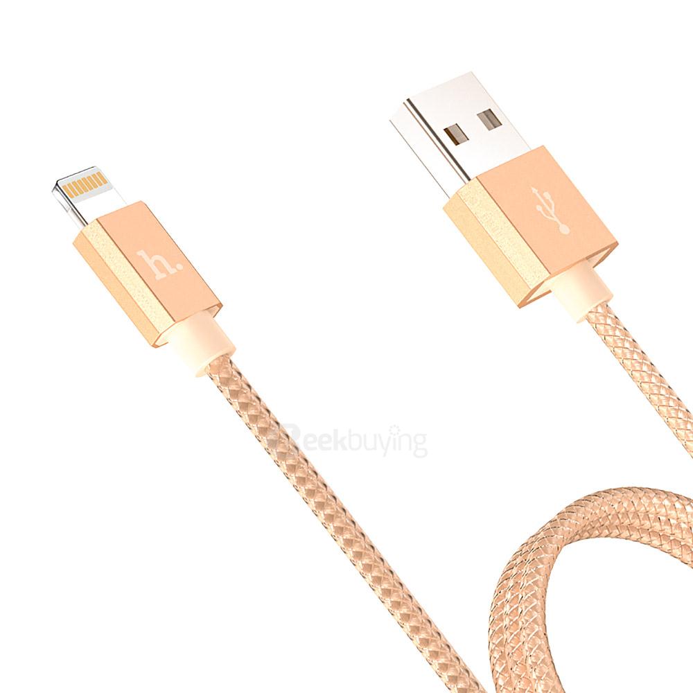 HOCO UPF01 8Pin Interface Cable For iPhone 120CM - Gold
