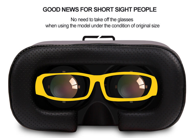 VR Case 5 3D Virtual Reality VR Headset IPD Focus Adjust FOV90 Gamepad Blu-ray Proof Toughened Glass for 3.5 - 6inch Smartphones