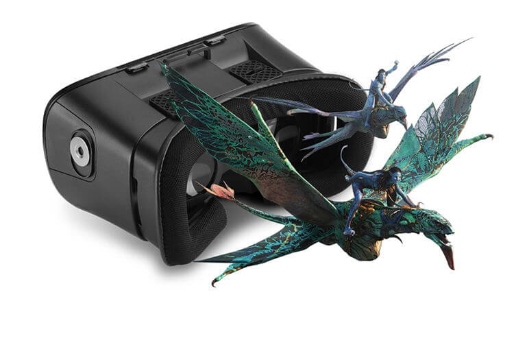 V11 3D Immersive VR Virtual Reality Headset F0V98 IPD Focus Adjustable Magnet Control for 4.0 - 6.0inch Smartphones - Black