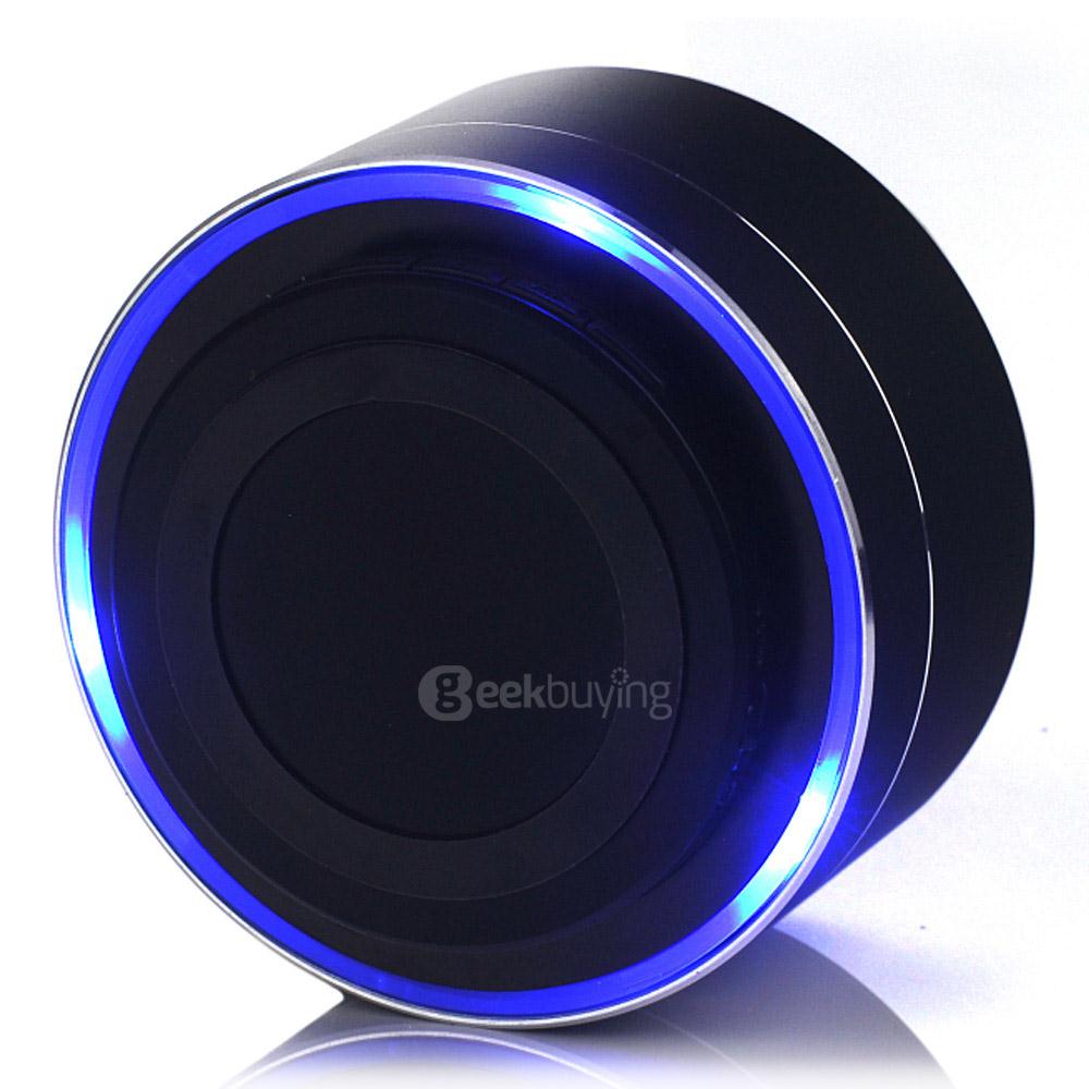 A10 A2DP Handsfree Bluetooth4.0 Speaker Aluminum Portable Mini Wireless MP3 Player - Black