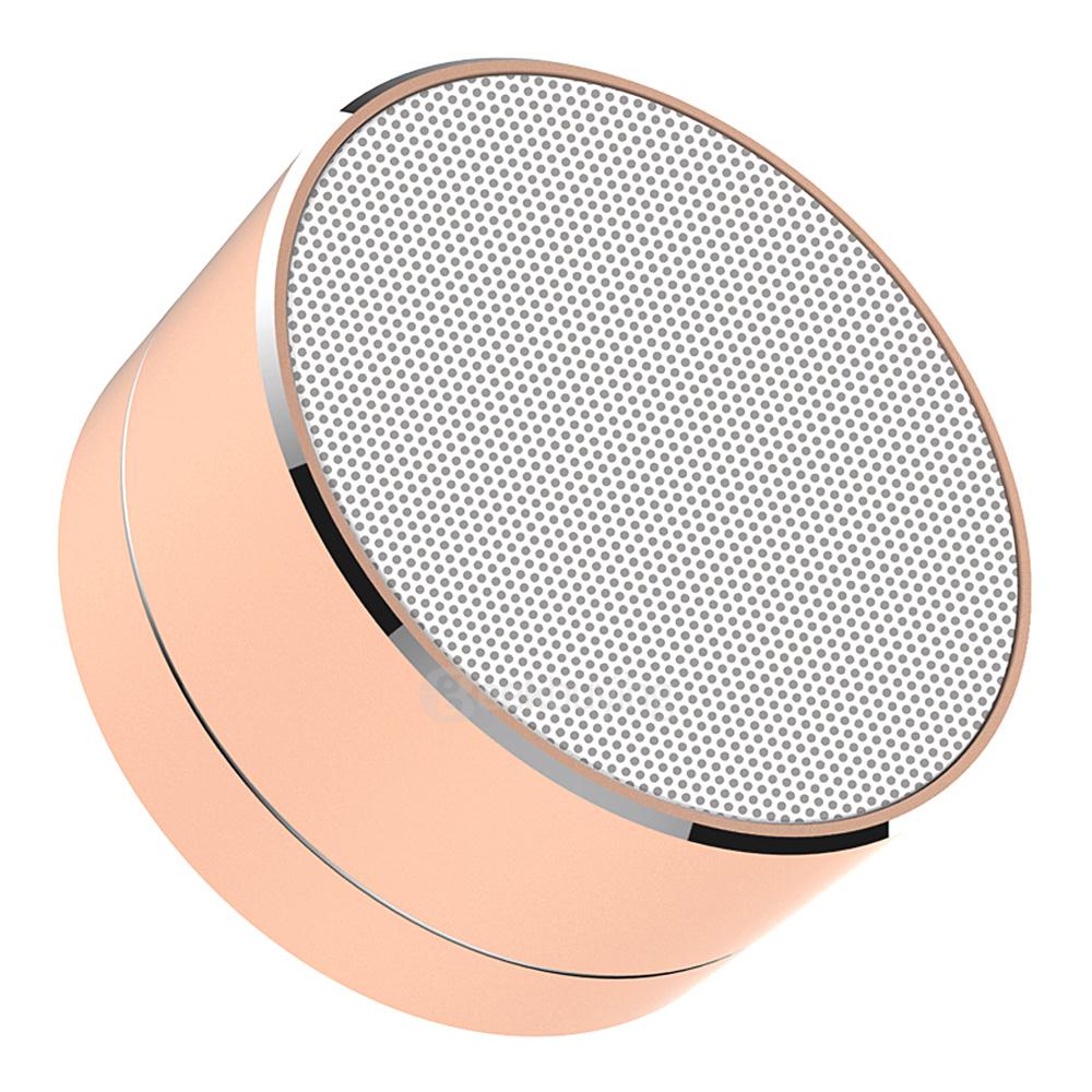 A10 A2DP Handsfree Bluetooth4.0 Speaker Aluminum Portable Mini Wireless MP3 Player - Champagne