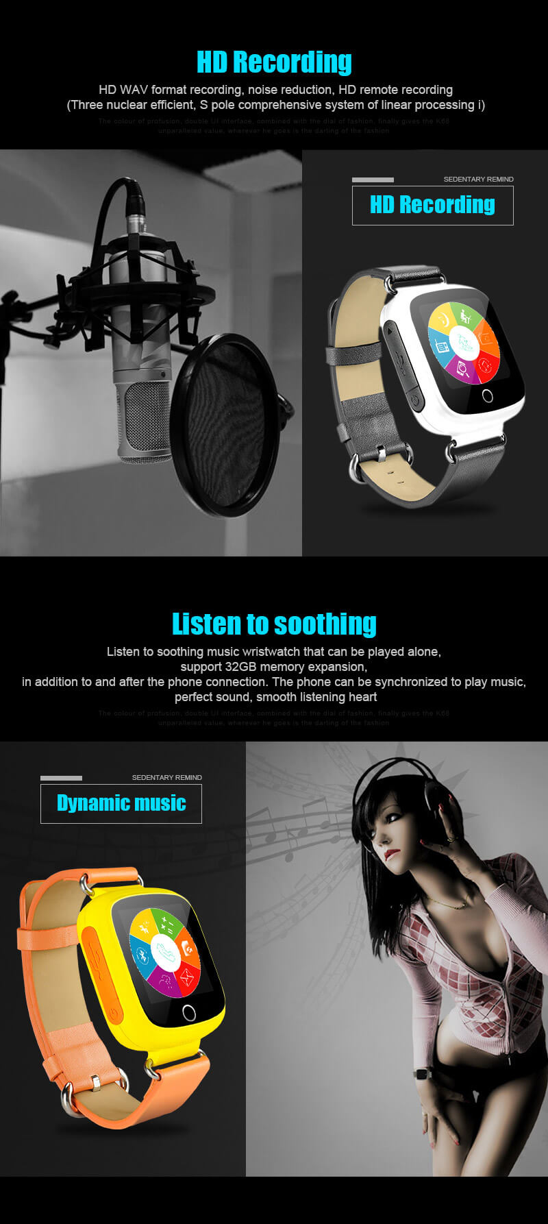 Aiwatch Q8 Smart Watch Phone MTK6261 Bluetooth GSM SIM Card Sleep Monitor Fitness Tracker Anti-lost With 1.44