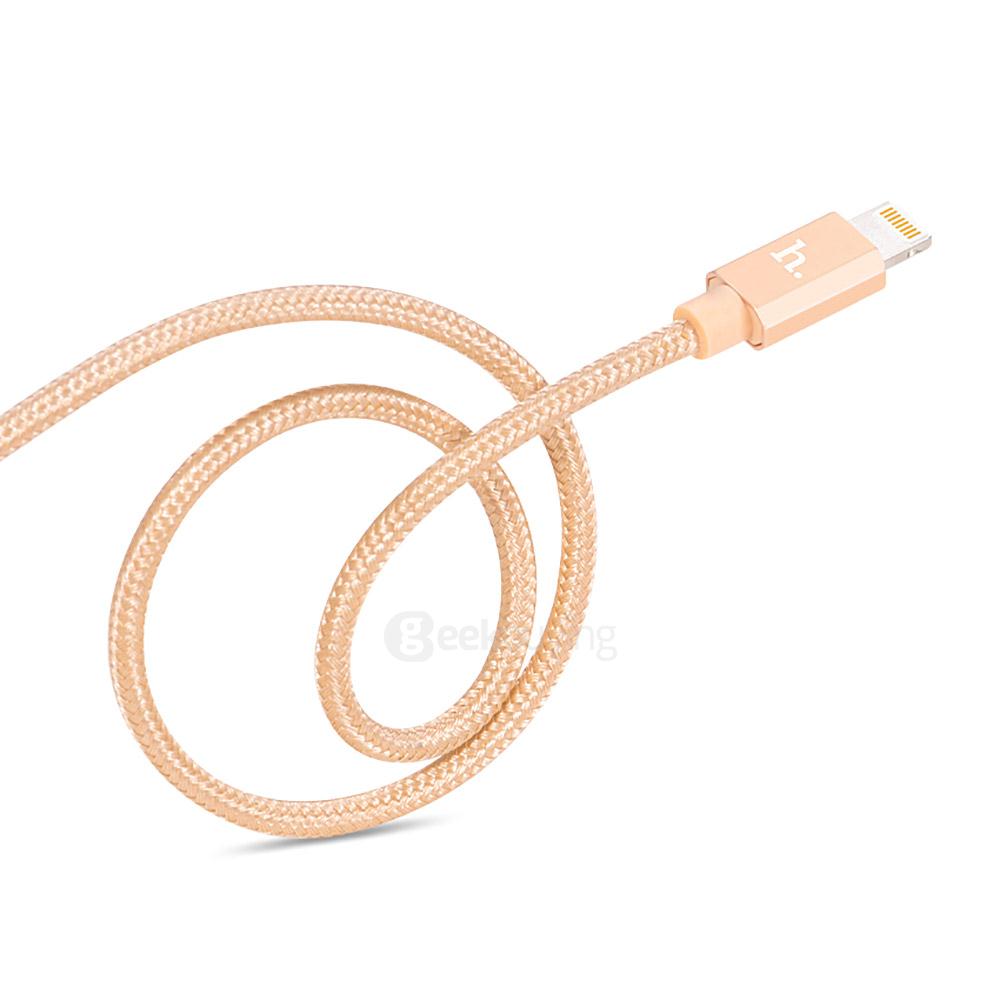 HOCO UPF01 8Pin Interface Cable For iPhone 120CM - Gold