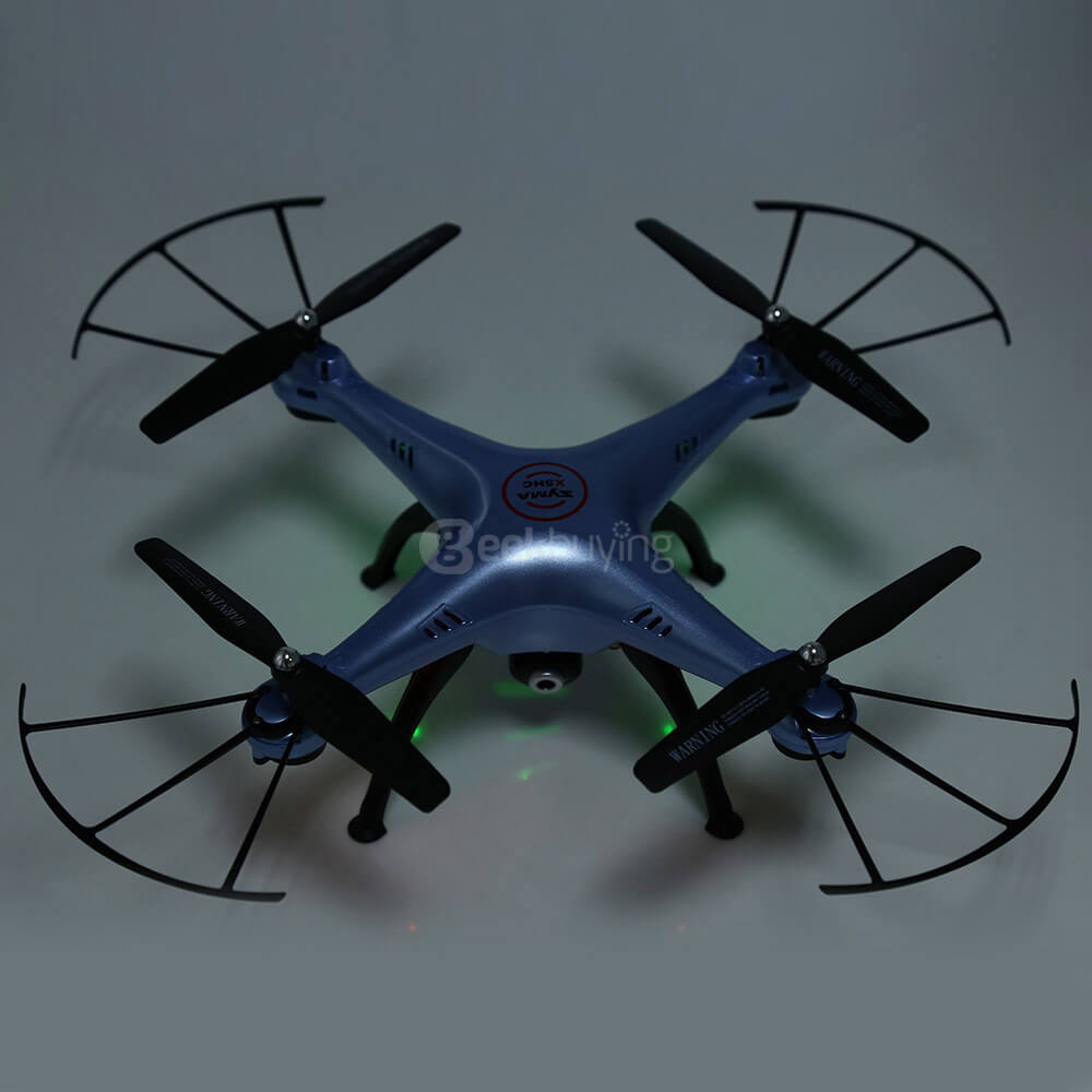 Syma X5HC With 2MP HD Camera 3D Roll Altitude Hold Headless Mode 2.4G 4CH 6Axis RC Quadcopter RTF - Blue