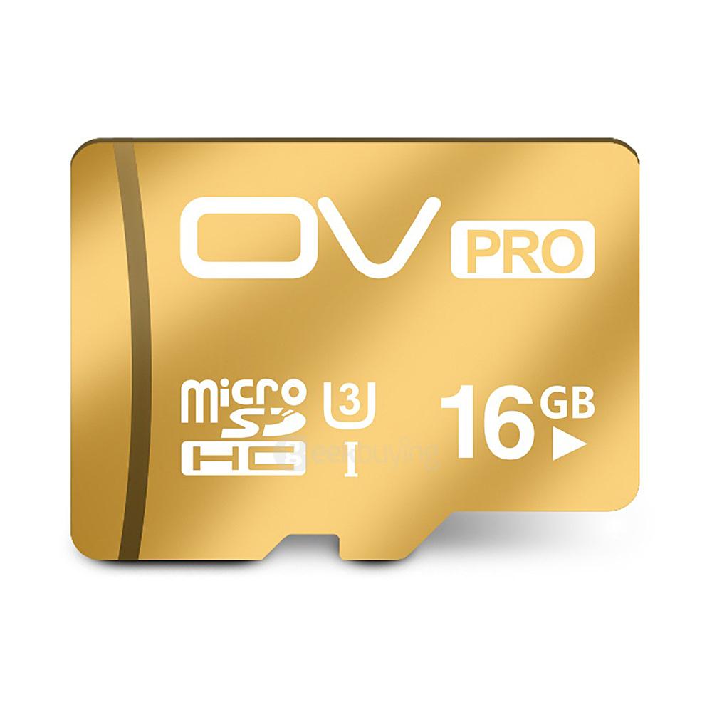 OV UHS-I U3 16GB Micro SD Card TF Card High Speed Mobile Phone Memory Card - Gold