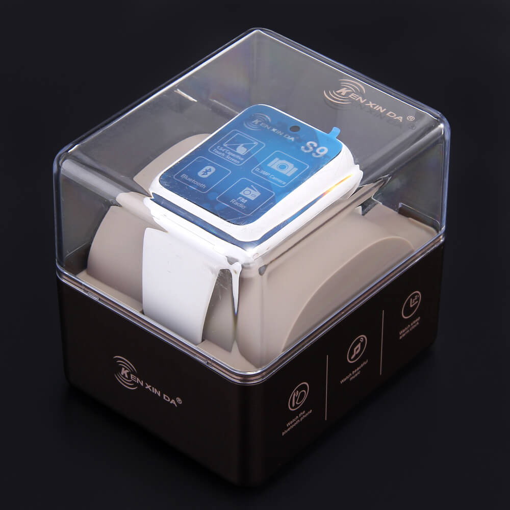 KEN XIN DA S9 Smart Watch Phone Bluetooth SIM Card Wristwatch with 0.3MP Camera 1.54