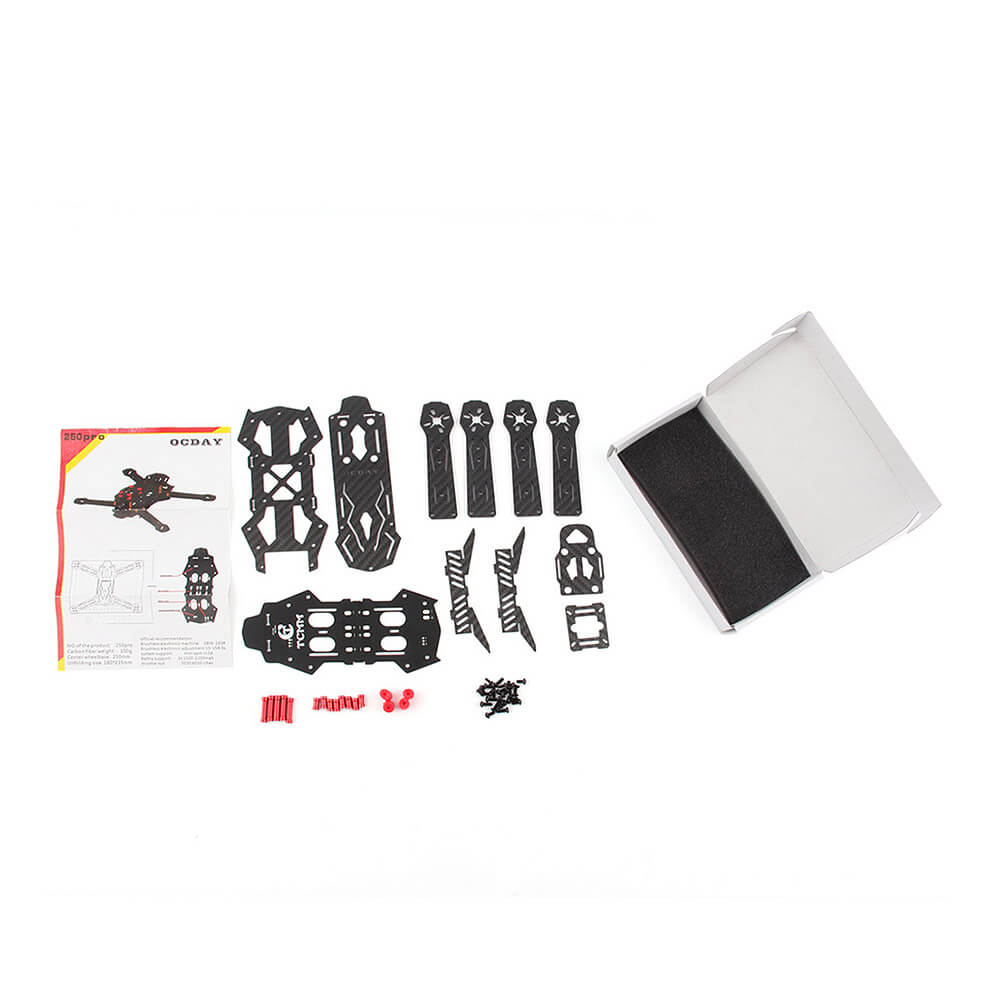 OCDAY-250 Pro 250 Wheelbase Bat Warrior Quadcopter Carbon Fiber Frame