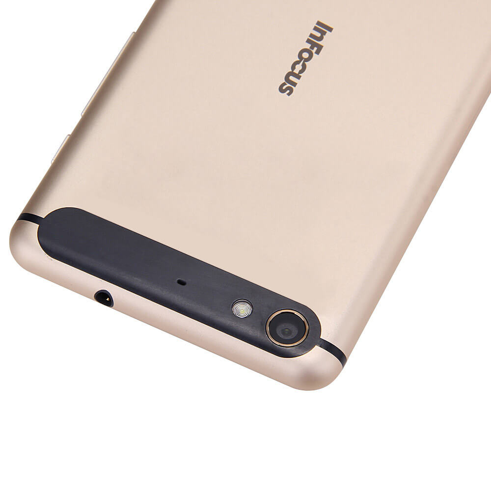 Infocus M560 5.2inch FHD 4G FDD LTE Mobile Phone MTK6753 64bit Octa Core 1.3GHz 5.0MP+13.0MP 2450mAh Android 5.1 2GB RAM 16GB ROM Quick Charge- Gold