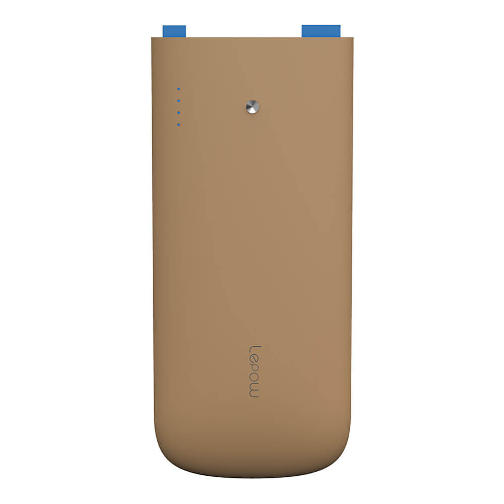 Lepow U-Stone 12000mAh Polymer Power Bank for Mobile Phone - Brown
