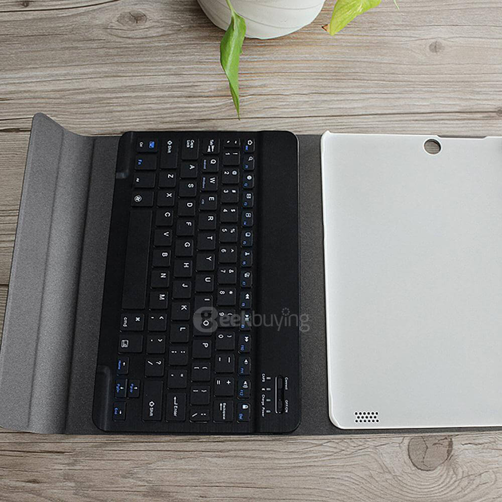 Original Onda Flip Magnetic Leather Case with Removable Bluetooth Keyboard for ONDA V989 Air / V919 Air / V919 Air CH Tablets - Black