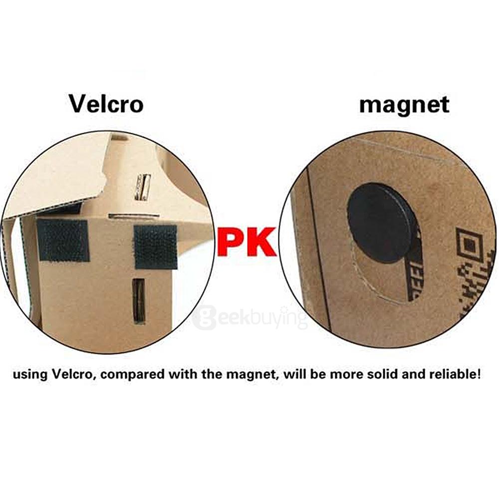 iBlue L098-A 3D VR Cardboard 3D VR Virtual Reality Headset Private Theater Magnetic Sensor FOV60 for 3.5-5.5 inch Smartphones