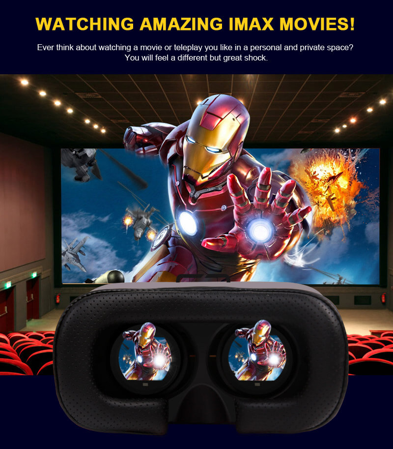 VR Case 5 3D Virtual Reality VR Headset IPD Focus Adjust FOV90 Gamepad Blu-ray Proof Toughened Glass for 3.5 - 6inch Smartphones