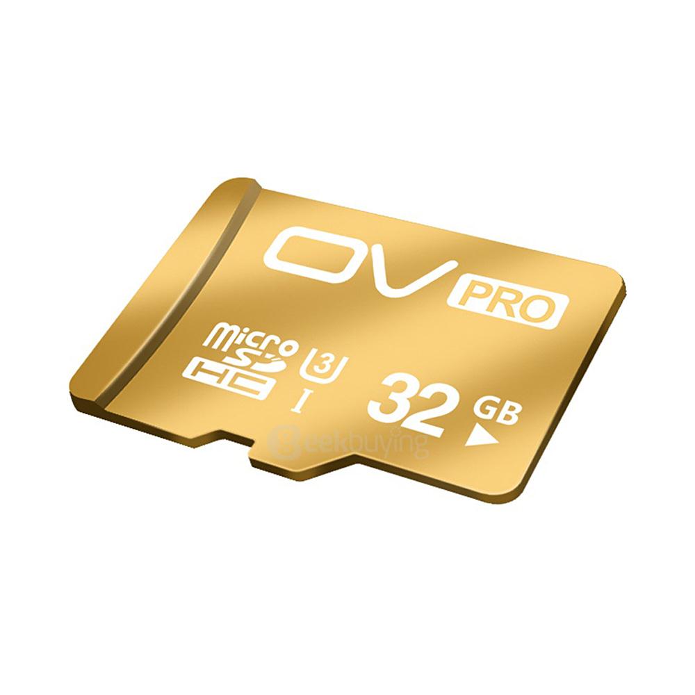OV UHS-I U3 32GB Micro SD Card TF Card High Speed Mobile Phone Memory Card - Gold