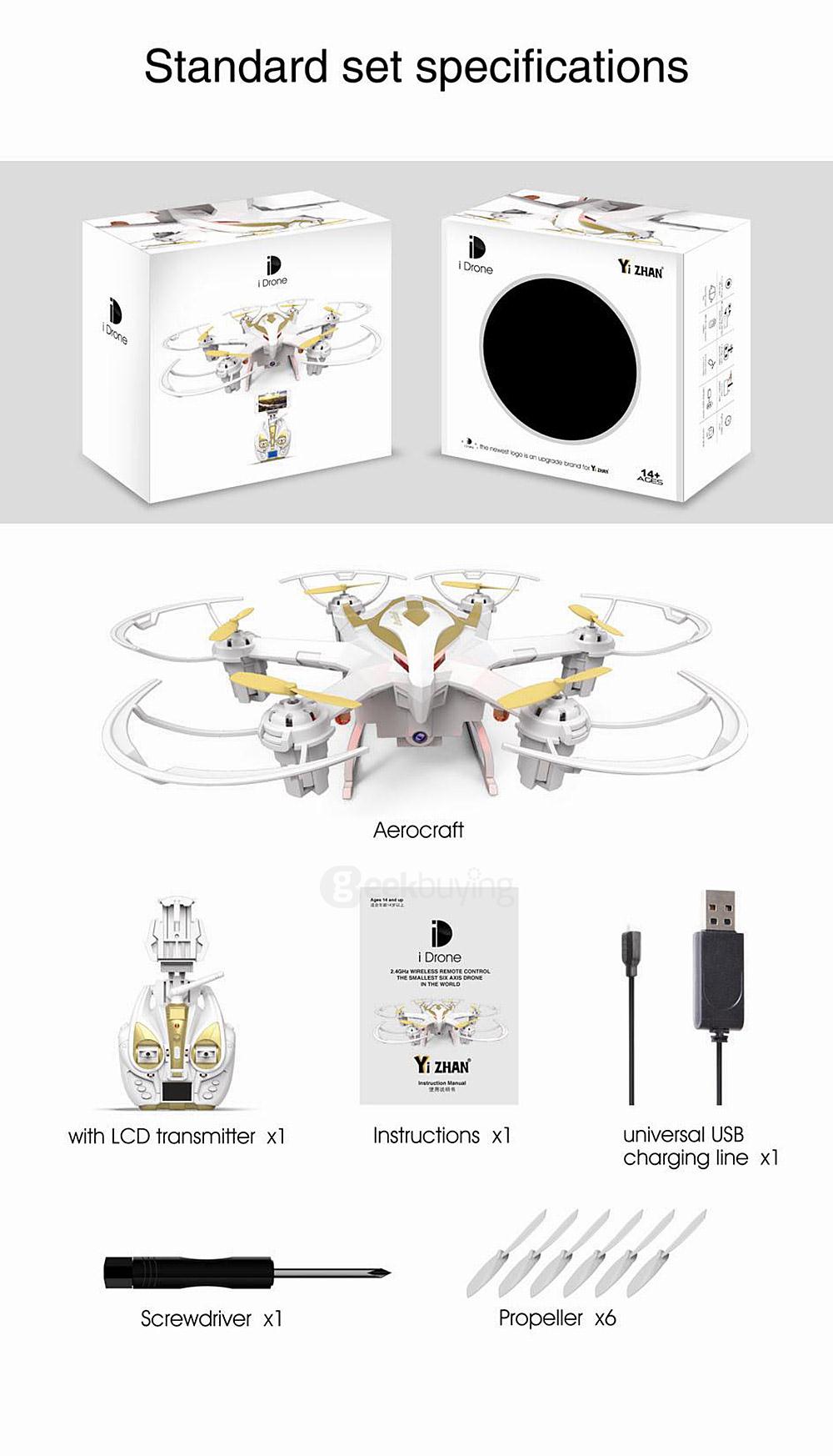 Yi Zhan Yizhan i6W WIFI FPV With 720P Camera 3D Flip 5.8G 6 Axis RC Hexacopter RTF