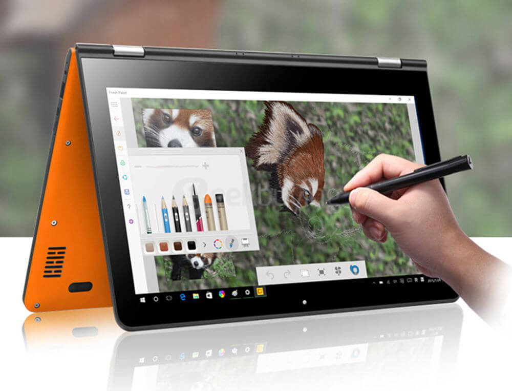 Voyo VBook V3 Flagship WiFi Ultrabook 13.3 inch Windows10 4GB/128GB Stylus Tablet Intel Core M3-6Y30 Dual Core 2.2GHz IPS 1920*1080 HDMI - Orange