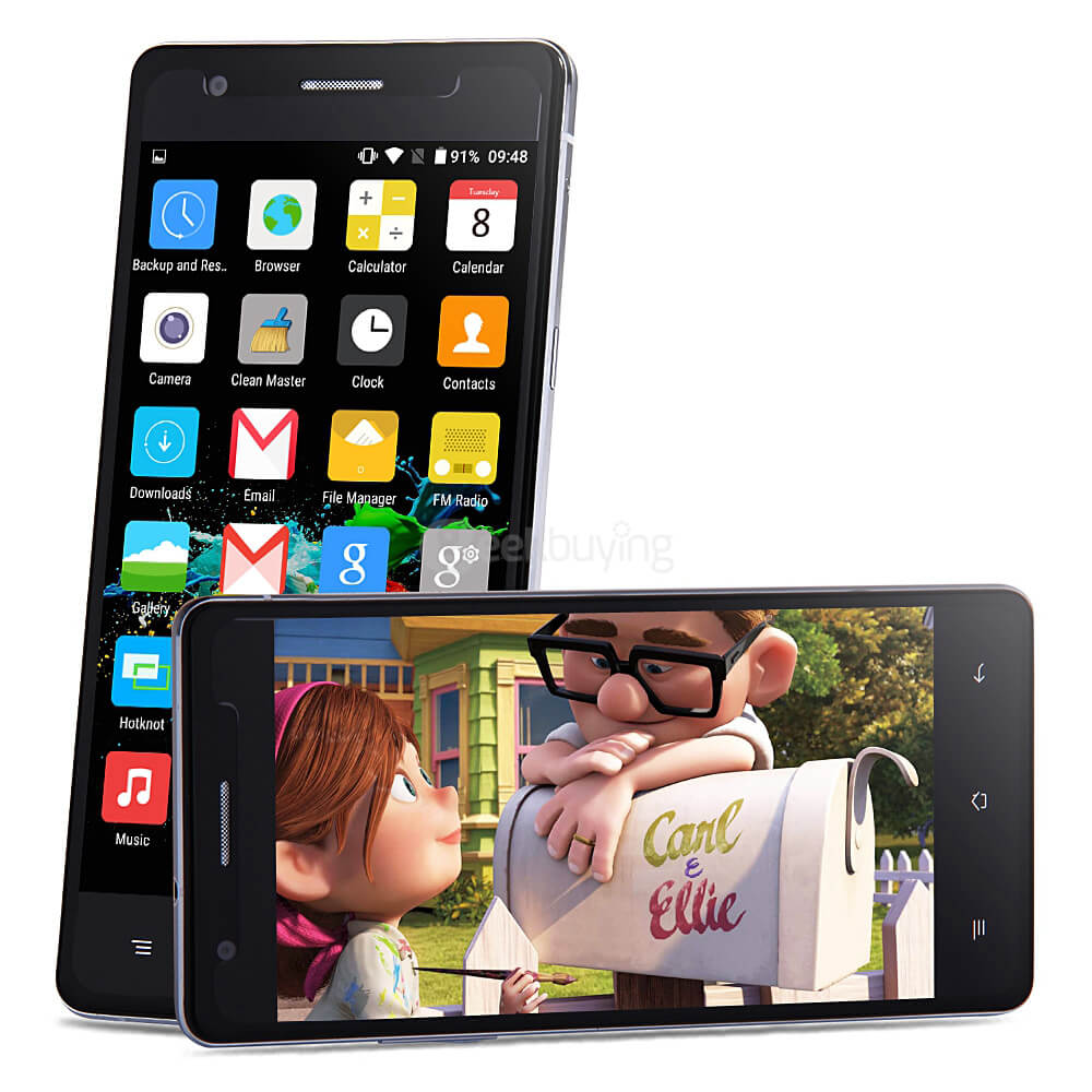 CUBOT S500 5.0inch IPS HD 4G FDD-LTE Android 5.1 Smartphone 2GB 16GB 64-bit MTK6735 Quad Core 13.0MP Touch ID - Black
