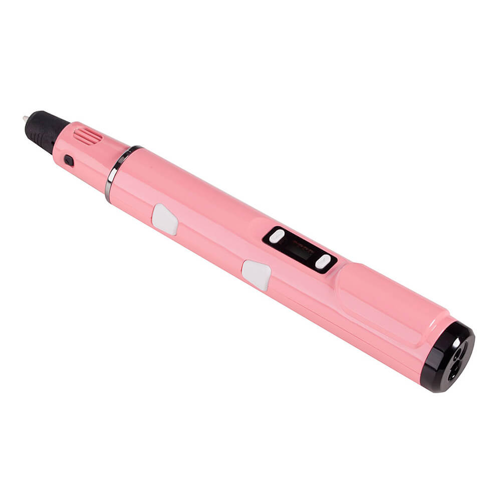 Original 3D Stereo Drawing Pen Gen III 0.4 mm Nozzle For 3D Drawing Doodling EU Plug - Pink