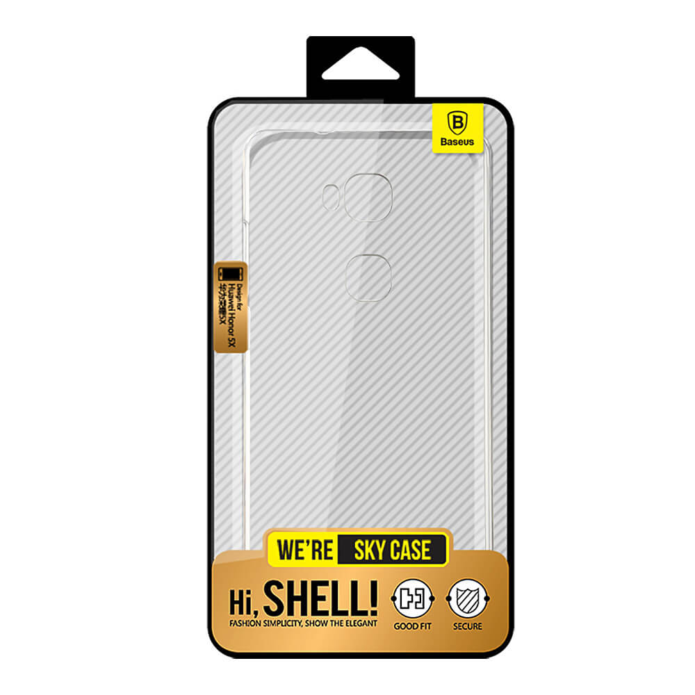 Baseue TPU Case For HUAWEI Honor 5X Jane Series Phone Case Soft Air Protective Back Cover - Transparent