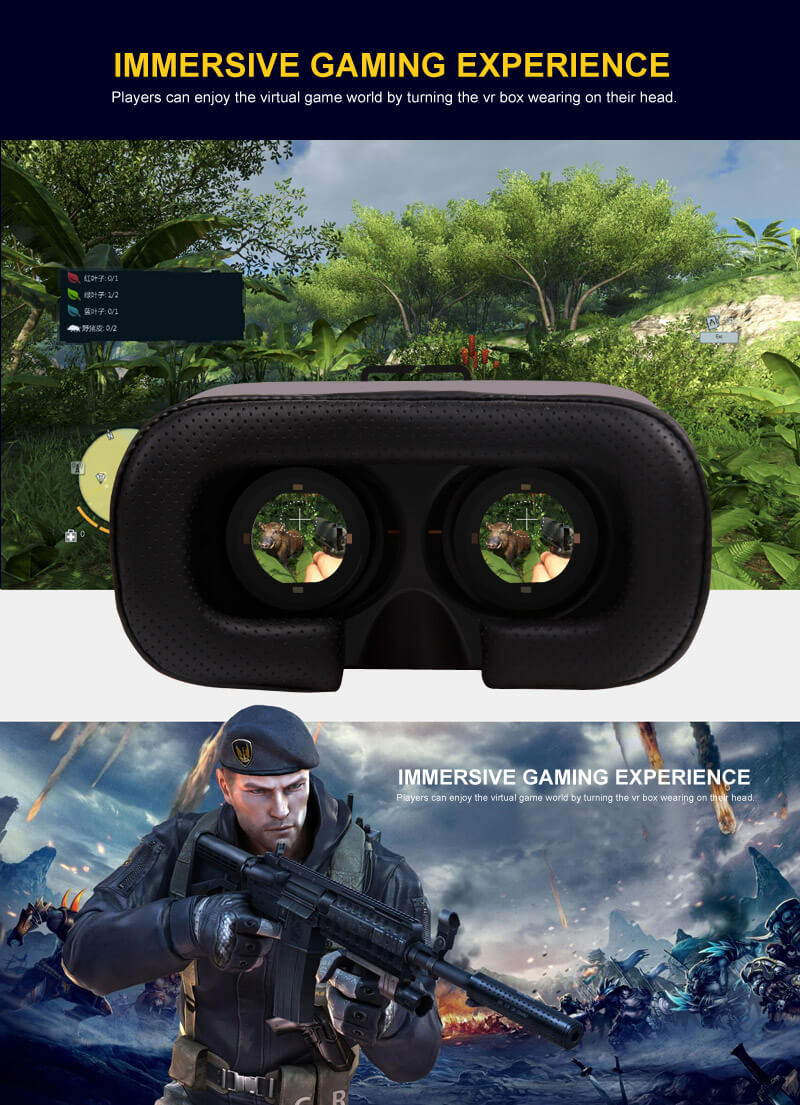 VR Case 5 3D Virtual Reality VR Headset IPD Focus Adjust FOV90 Gamepad Blu-ray Proof Toughened Glass for 3.5 - 6inch Smartphones