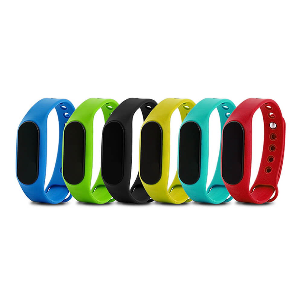 New Kimlink Bluetooth 4.0 Smart Bracelet Heart Rate Monitor Fitness Sports Tracker IP56 TPU Smartband for Android iOS - Black