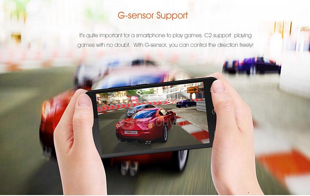 OUKITEL C2 4.5inch Android 5.1 MT6580 Quad Core 1.3GHz Smartphone 1GB RAM 8GB ROM 3G GPS Dual Cameras - Blue