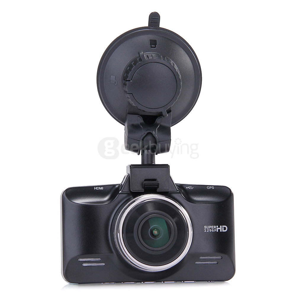 Blackview GS98C Ambarella A7LA70 2.7inch LCD Full HD Car DVR 2304*1296P 30fpc 178 Wide Angles Video Recorder with G-Sensor GPS - Black