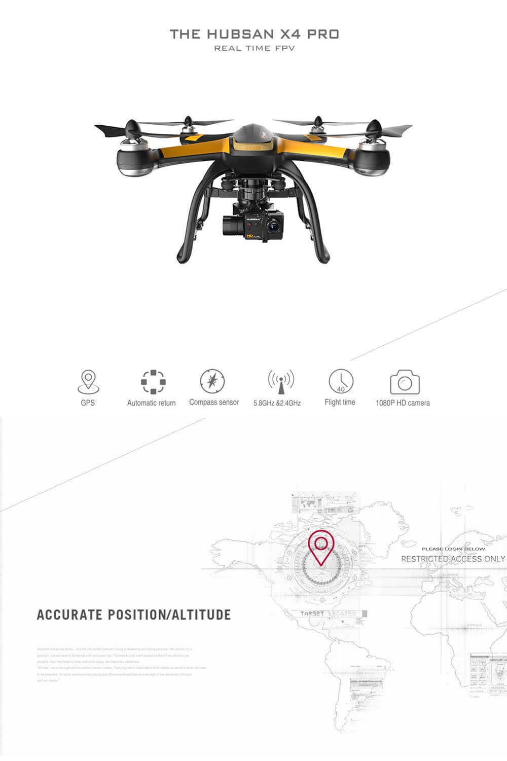 Hubsan X4 Pro H109S Standard Edition 5.8G FPV With 1080P HD Camera GPS RC Quadcopter RTF