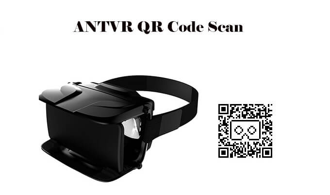 ANTVR Foldable 3D VR Virtual Reality Headset 100FOV IPD Adjustable Distortionless for 4.5-6.0inch Smartphones - Black
