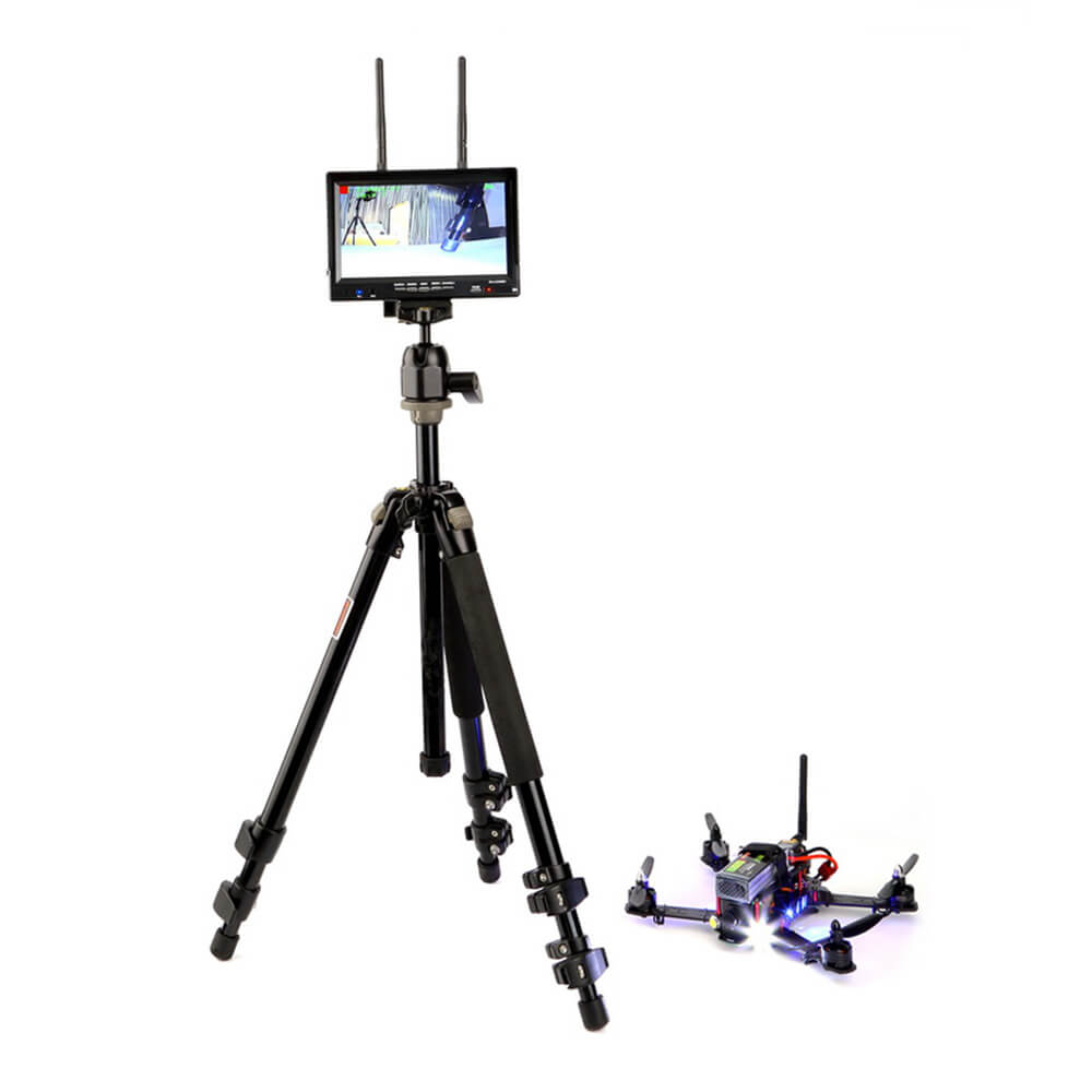 RX LCD 5802 5.8GHz LCD Diversity Receiver 7 Inch Monitor Built-in Battery