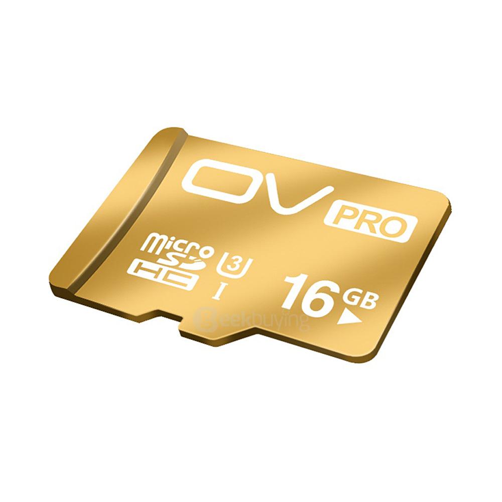 OV UHS-I U3 16GB Micro SD Card TF Card High Speed Mobile Phone Memory Card - Gold