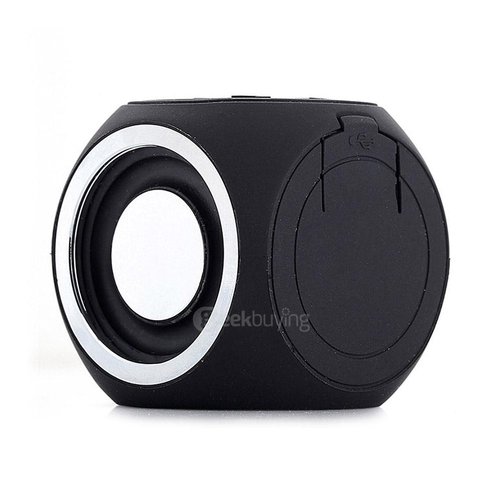 DT-B660 Portable Mini IPX7 Waterproof Bluetooth4.1 Speaker Handsfree Wireless Shower Speaker for Smartphones - Black