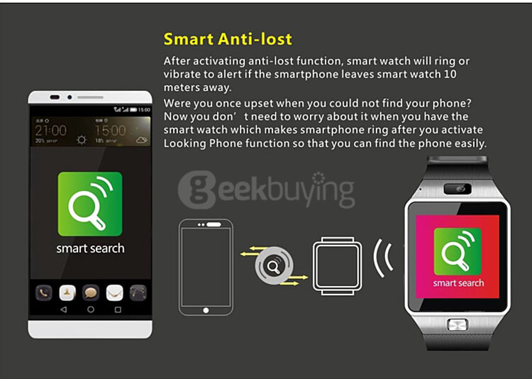 DZ09 Bluetooth 3.0 Smart Watch Phone MTK6260A Micro SIM Card with Camera Touch Screen Fitness Tracker for Android iOS - Gold