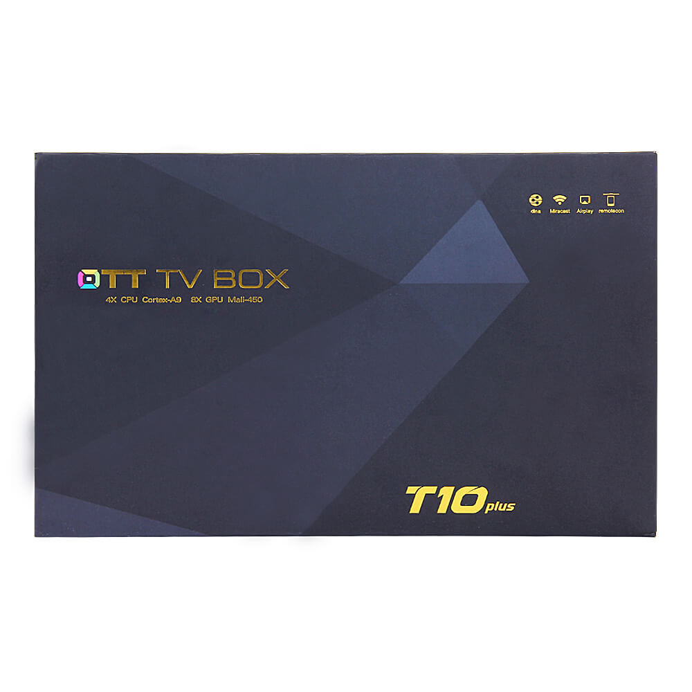 T10 Plus Amlogic S905 4K 2G/16G TV BOX Android 5.1 Quad Core 2.4G/5G Dual Band WIFI 1000M LAN Bluetooth4.0 KODI 3D H.265