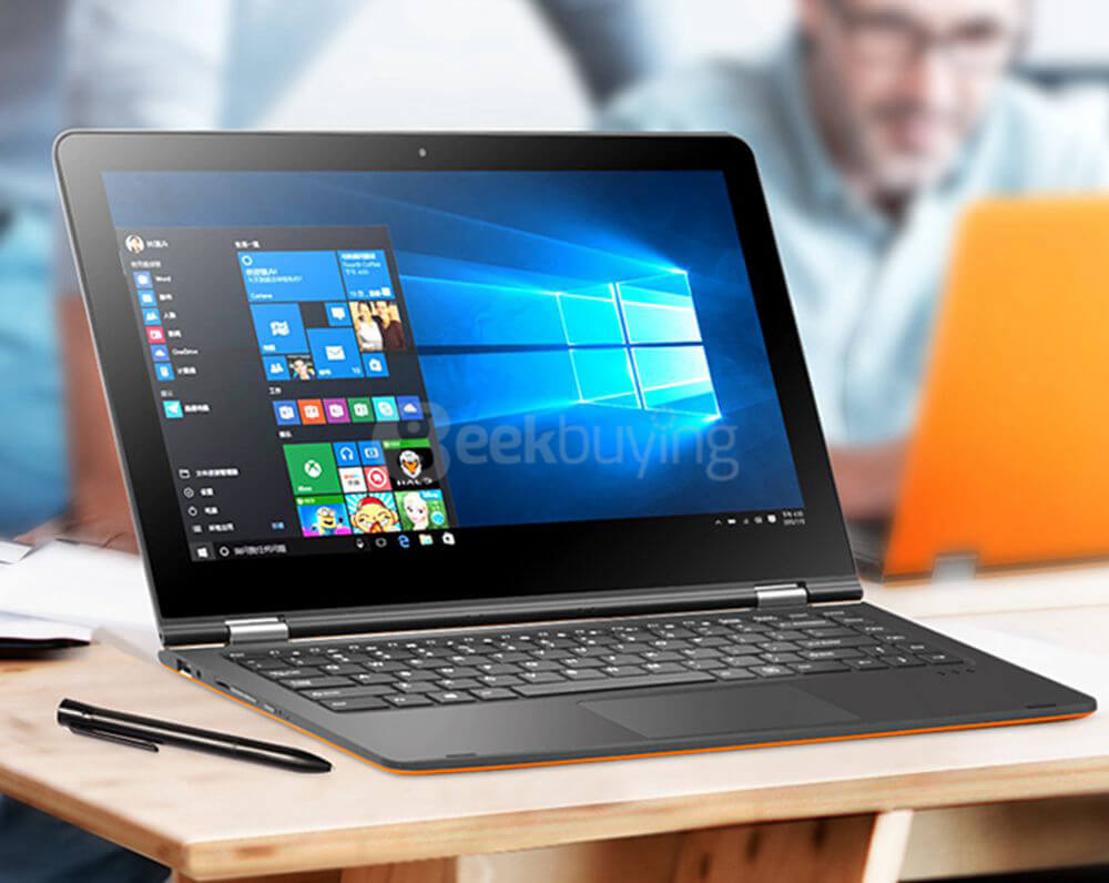 Voyo VBook V3 Flagship WiFi Ultrabook 13.3 inch Windows10 4GB/128GB Stylus Tablet Intel Core M3-6Y30 Dual Core 2.2GHz IPS 1920*1080 HDMI - Orange