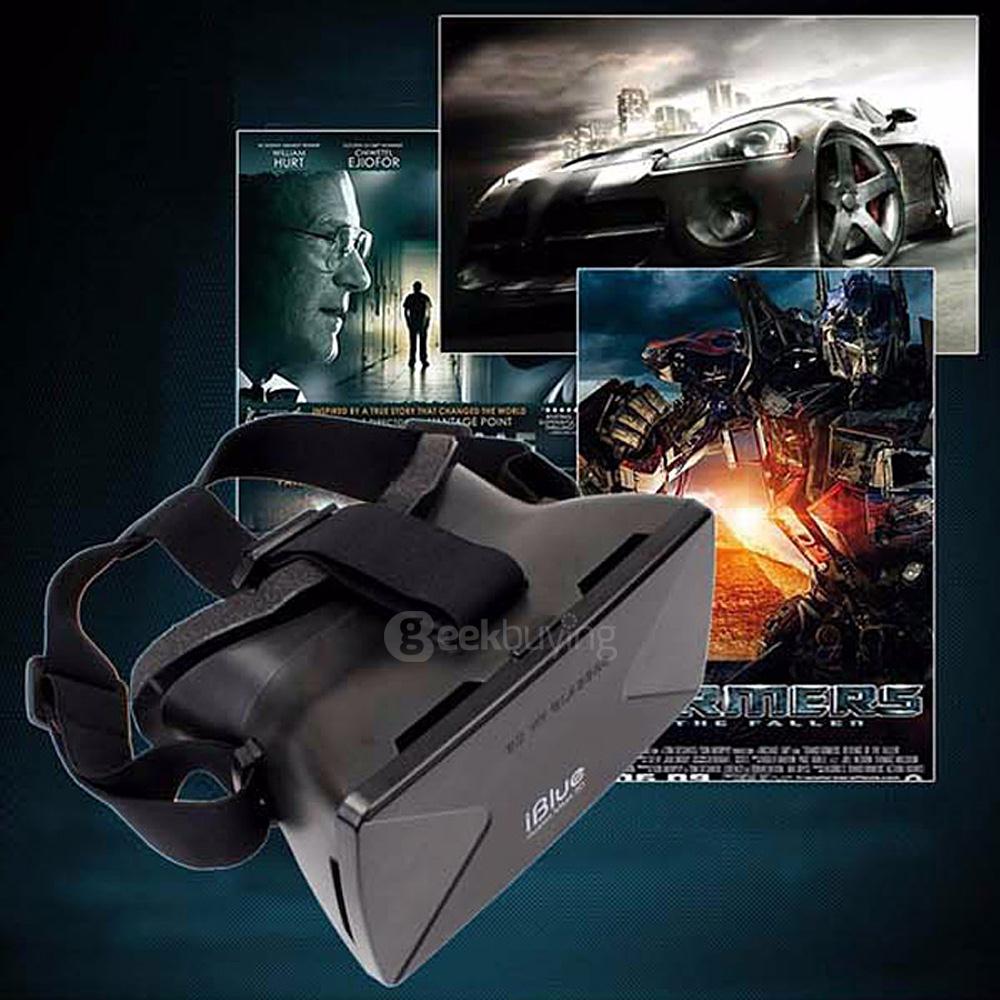 iBlue Universal 3D Virtual Reality VR Headset 3D Private Theater FOV75 for 4-5.5 inches Smartphone