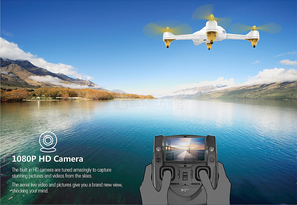 Hubsan X4 H501S 5.8G FPV Brushless With 1080P HD Camera GPS RC Quadcopter RTF - White