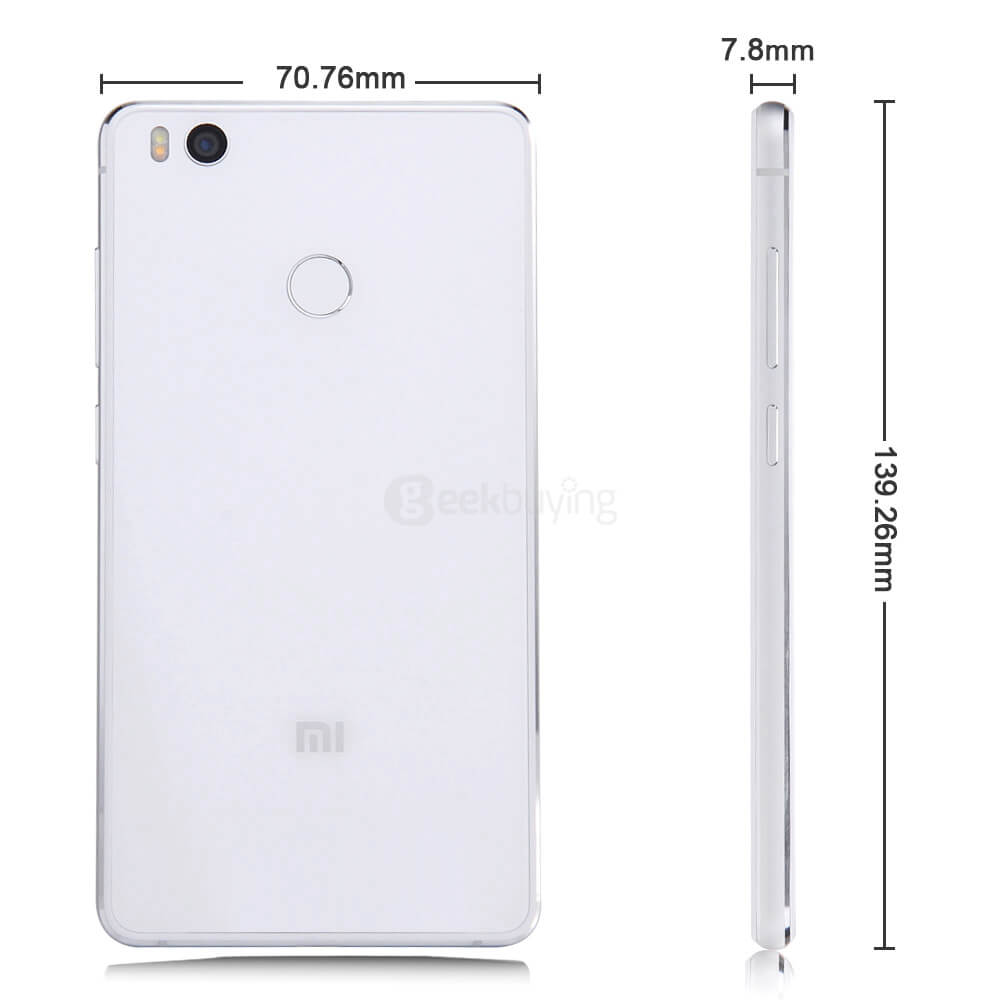 Xiaomi Mi4S /Mi 4S 4G LTE 5.0inch FHD MIVI V7.2 OS 3GB 64GB Smartphone 64-bit Snapdragon 808 Hexa Core 13.0MP Touch ID Type-C QC2.0 - White