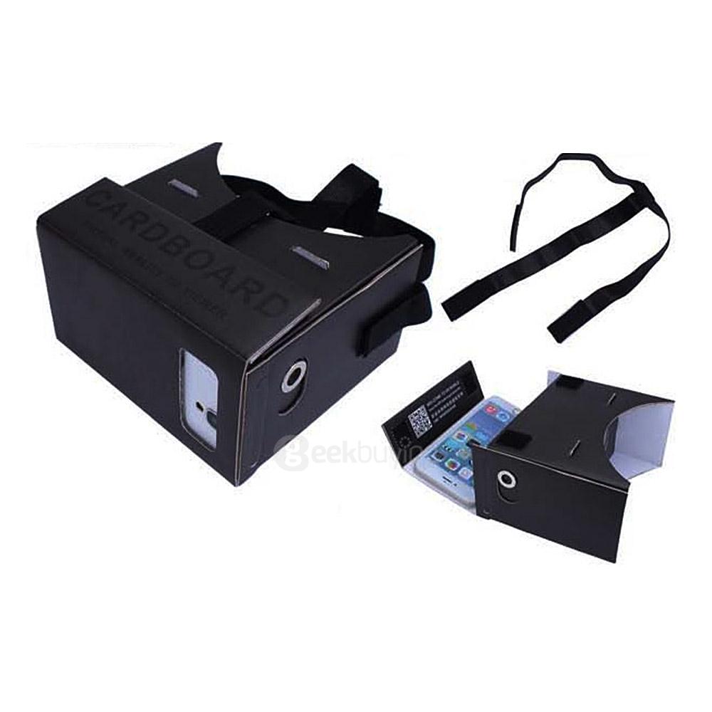 iBlue L099 DIY 3D VR Cardboard 3D VR Virtual Reality Headset Private Theater w/ Magnetic Sensor FOV60 for 4 -7 inch Smartphones
