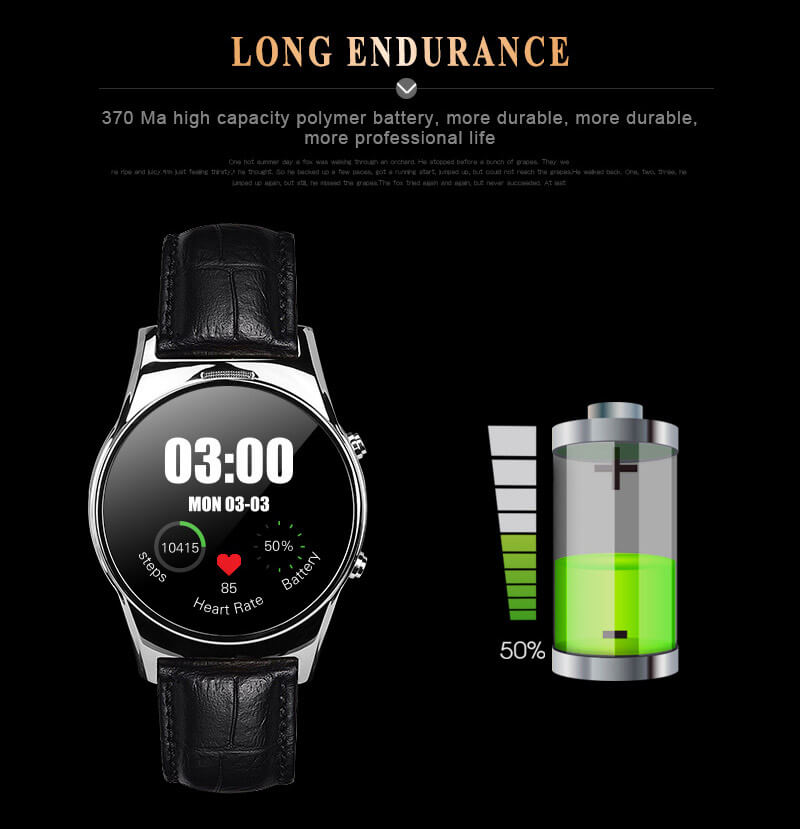 Aiwatch G3 Smart Watch Phone MTK2502 Bluetooth 4.0 GSM SIM Card 1.3