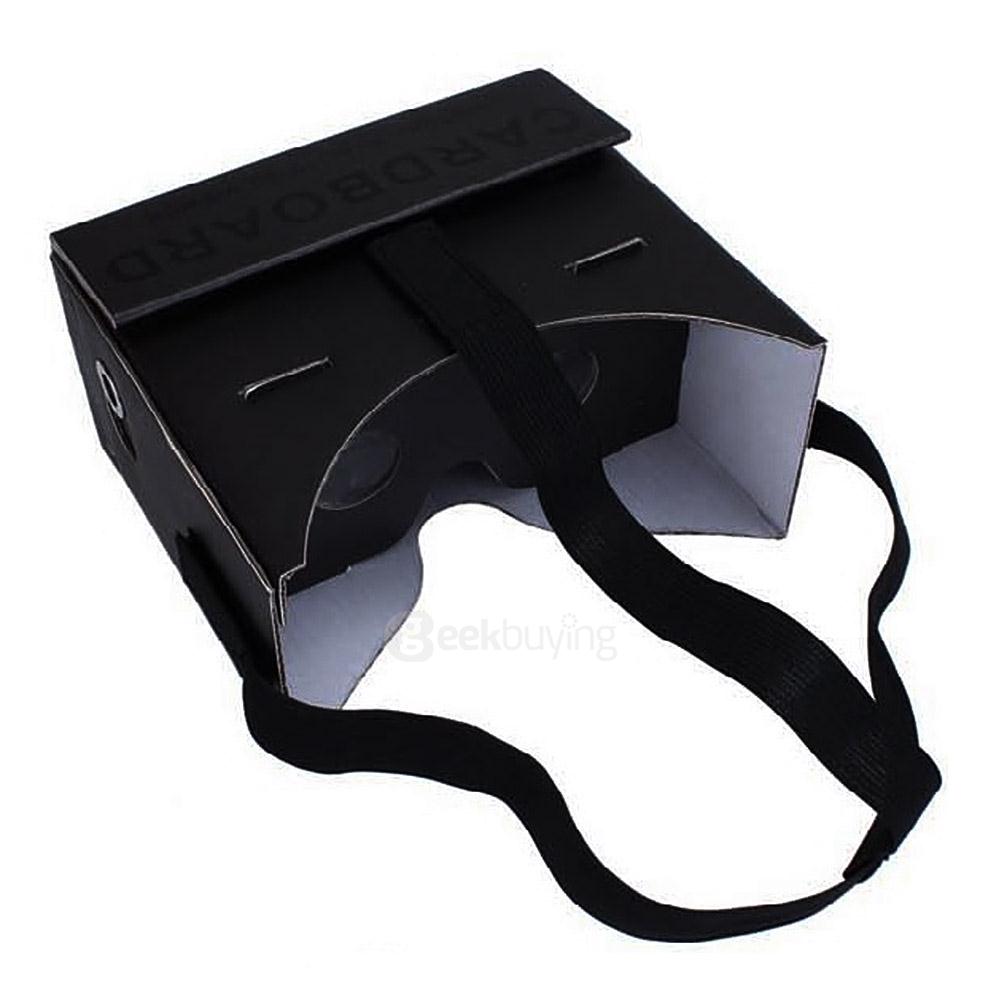 iBlue L099 DIY 3D VR Cardboard 3D VR Virtual Reality Headset Private Theater w/ Magnetic Sensor FOV60 for 4 -7 inch Smartphones