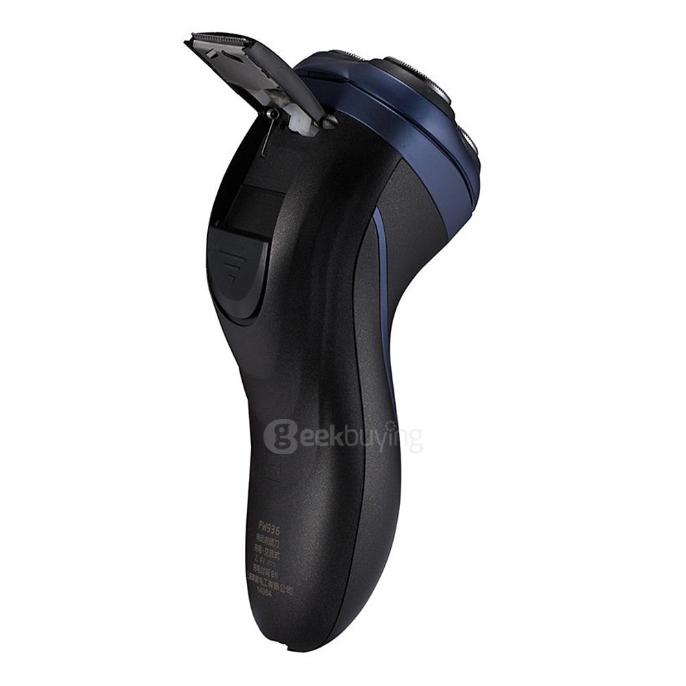 POVOS PW936 Men Washable Rechargeable Rotary Electric Shaver Razor 3D Floating Pop-up Trimmer