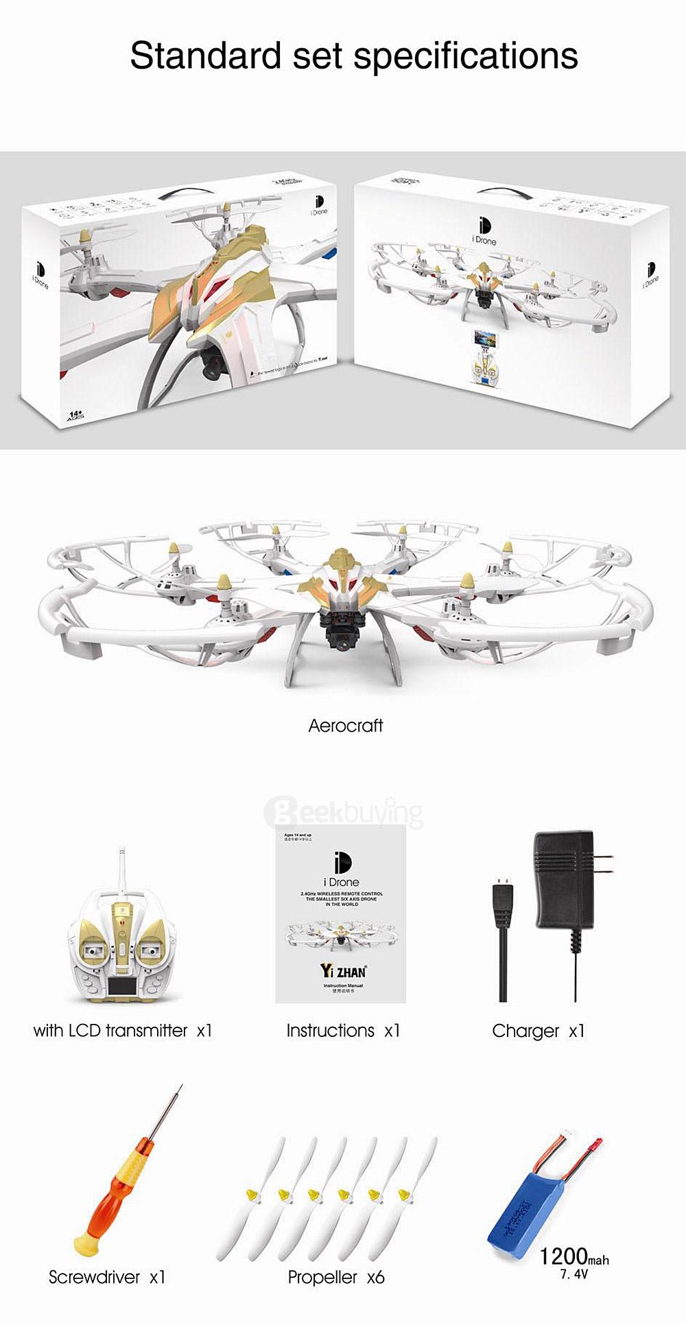 Yi Zhan Yizhan i7s with 720P Camera RC Hexacopter RTF