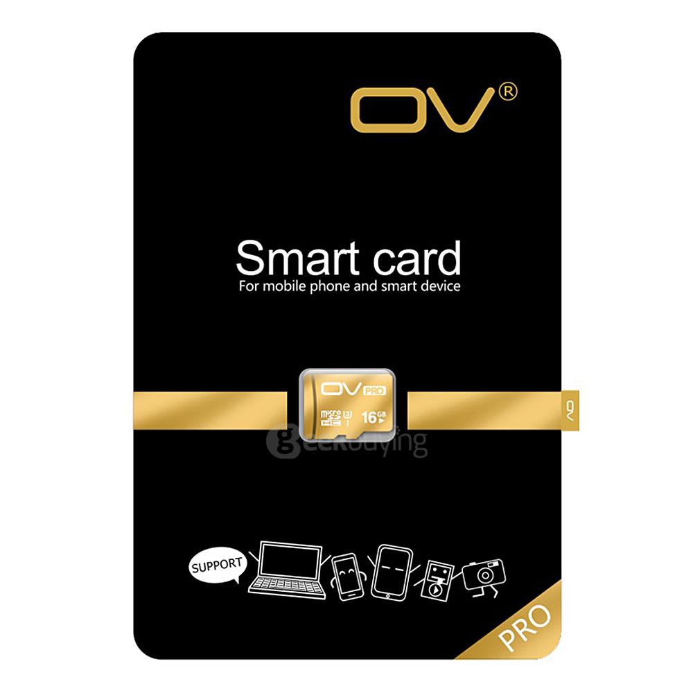 OV UHS-I U3 16GB Micro SD Card TF Card High Speed Mobile Phone Memory Card - Gold